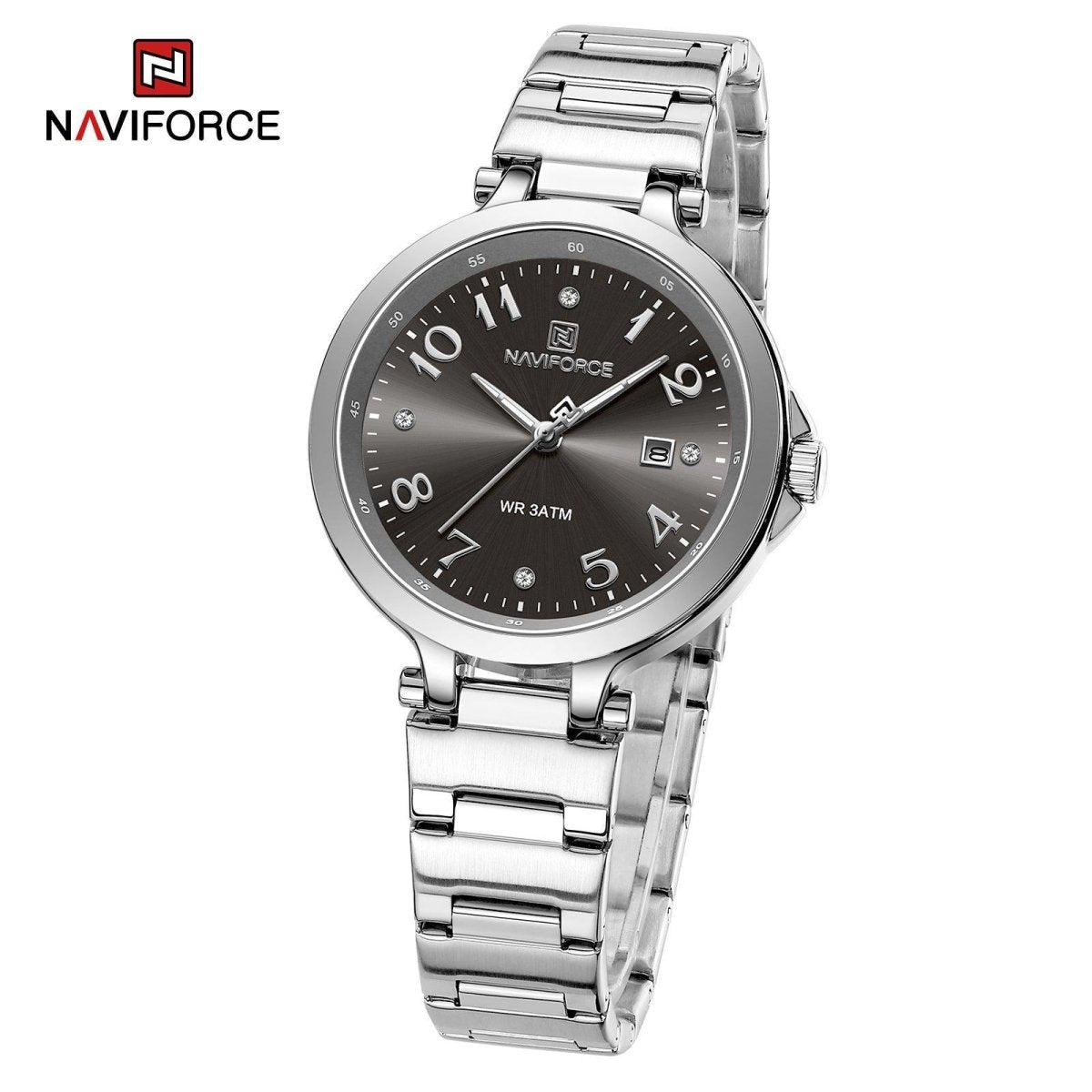 Naviforce Ladies Watch - Silver/Black - Smael South Africa