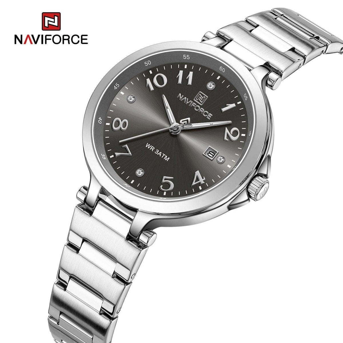Naviforce Ladies Watch - Silver/Black - Smael South Africa