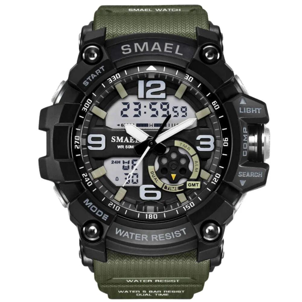 Smael 1617 Army Green Multifunction Sports Watch - Smael South Africa