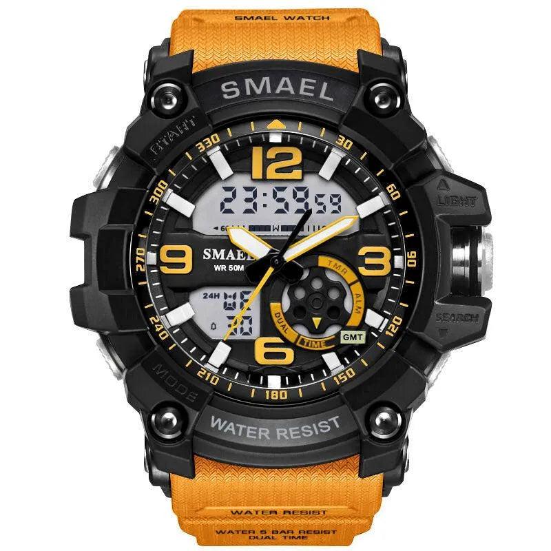 Smael 1617 Yellow Multifunction Sports Watch - Smael South Africa