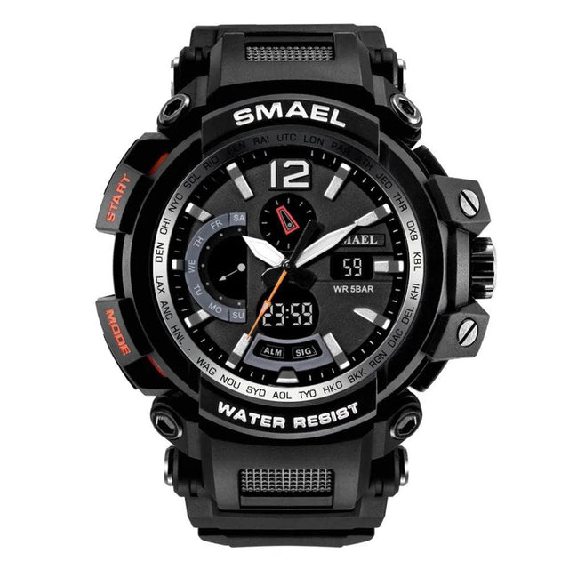 Smael 1702 Black Dual Display Watch - Smael South Africa