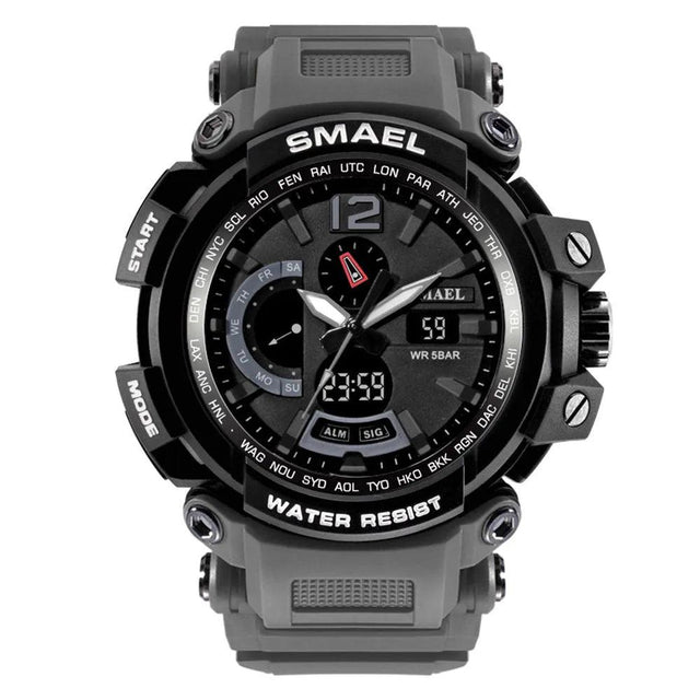 Smael 1702 Grey Dual Display Watch - Smael South Africa