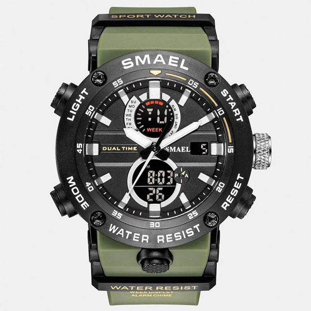 Smael 1903 Army Green Multifunction Watch - Smael South Africa