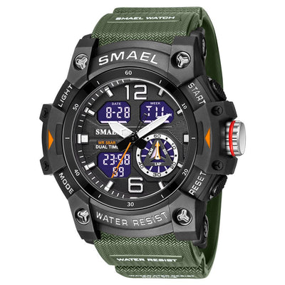 Smael 8007 Army Green Chronograph Watch - Smael South Africa