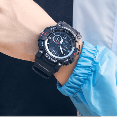 Smael 8007 Black Chronograph Watch - Smael South Africa