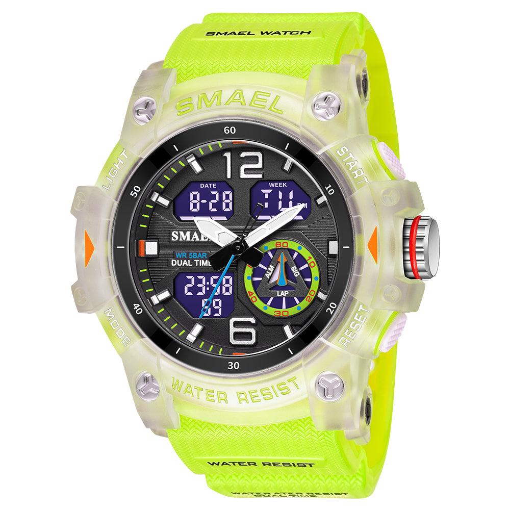 Smael 8007 Green Chronograph Watch - Smael South Africa