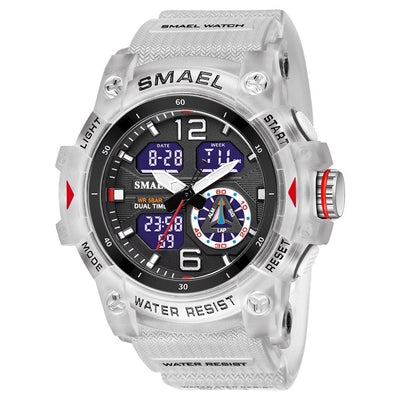 Smael 8007 Transparent White Chronograph Watch - Smael South Africa