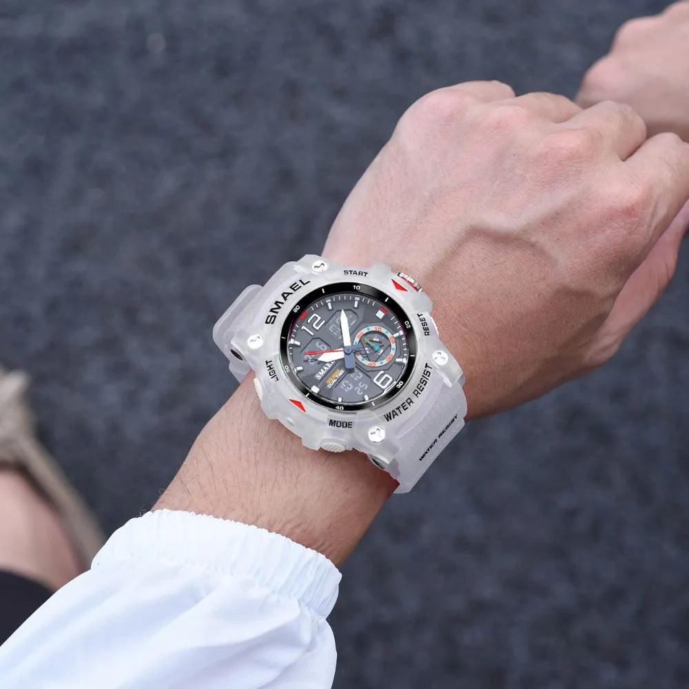 Smael 8007 Transparent White Chronograph Watch South Africa
