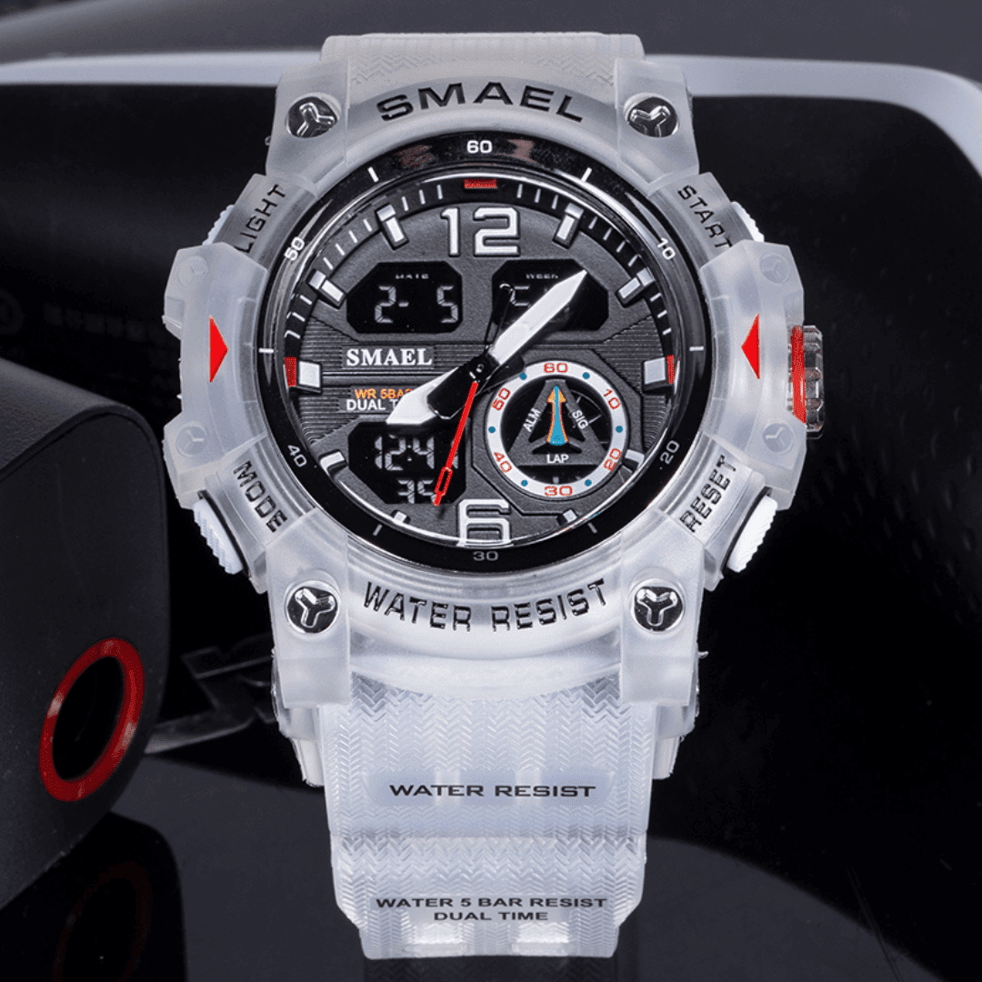 Smael 8007 Transparent White Chronograph Watch South Africa