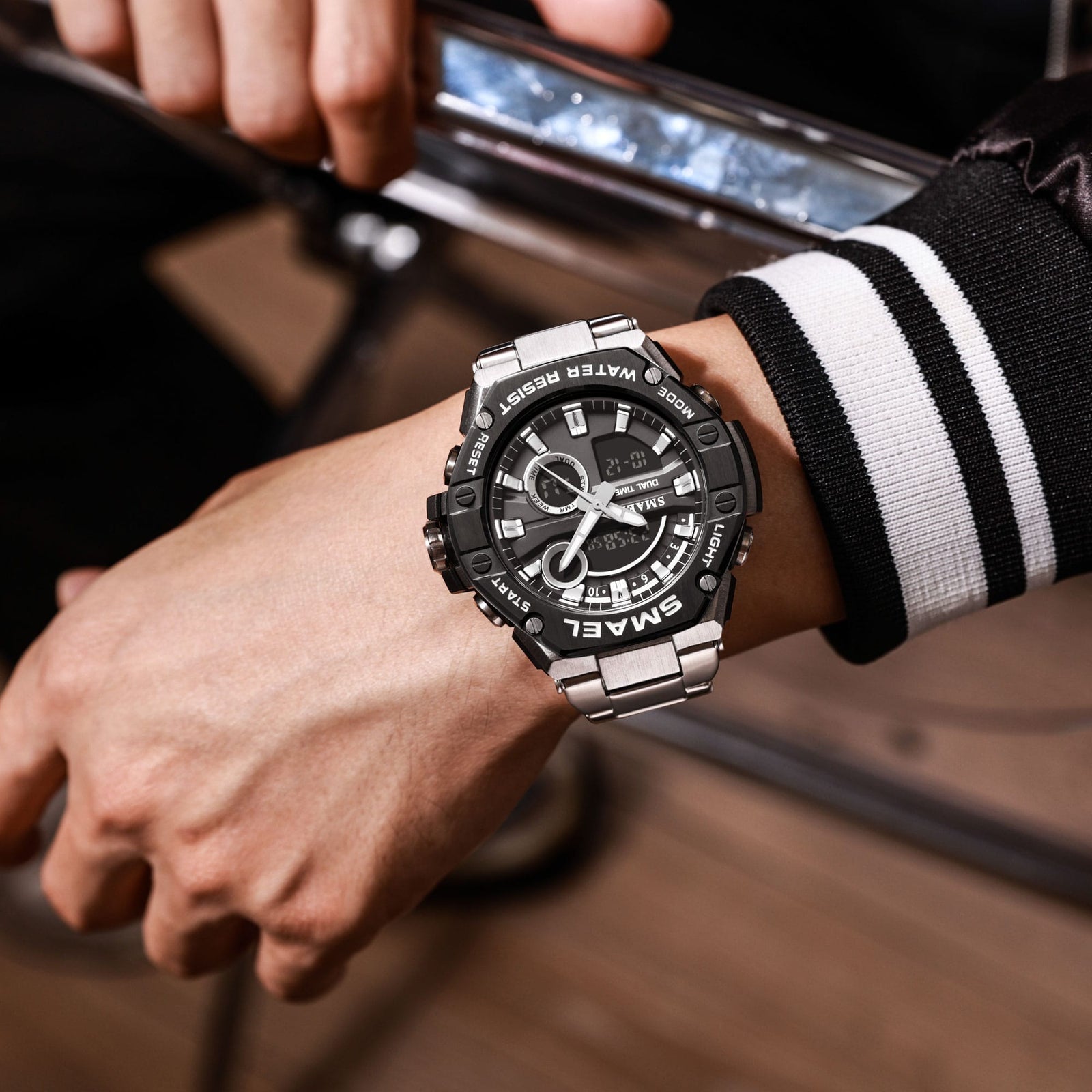 Smael 8090 Stainless Steel Dual‑Time South Africa