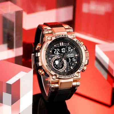 Smael 8093 Rose Gold Multi-Function Watch - Smael South Africa