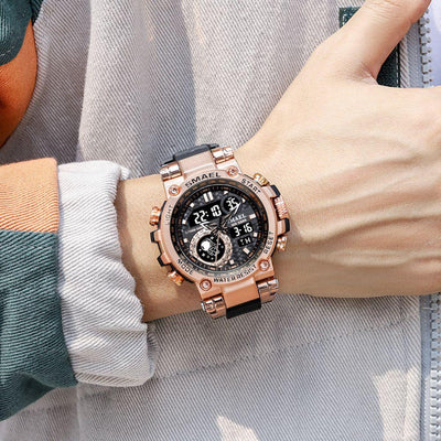 Smael 8093 Rose Gold Multi-Function Watch - Smael South Africa