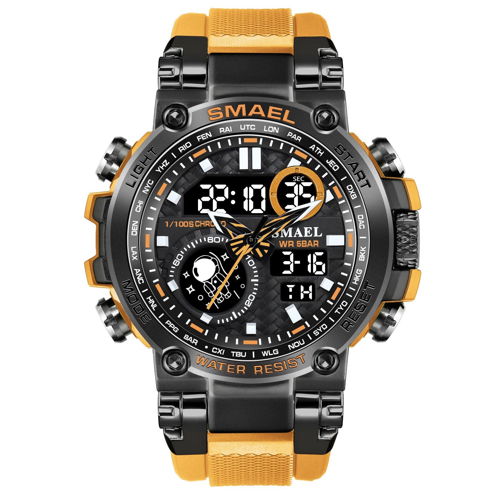 Smael 8093 Yellow Multi-Function Watch - Smael South Africa