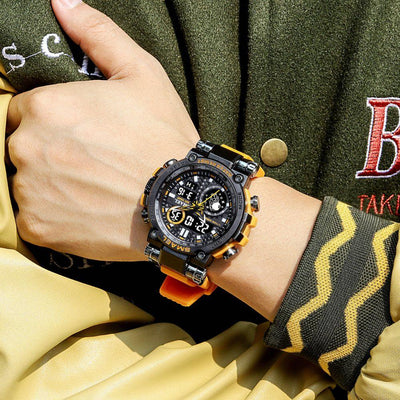 Smael 8093 Yellow Multi-Function Watch - Smael South Africa