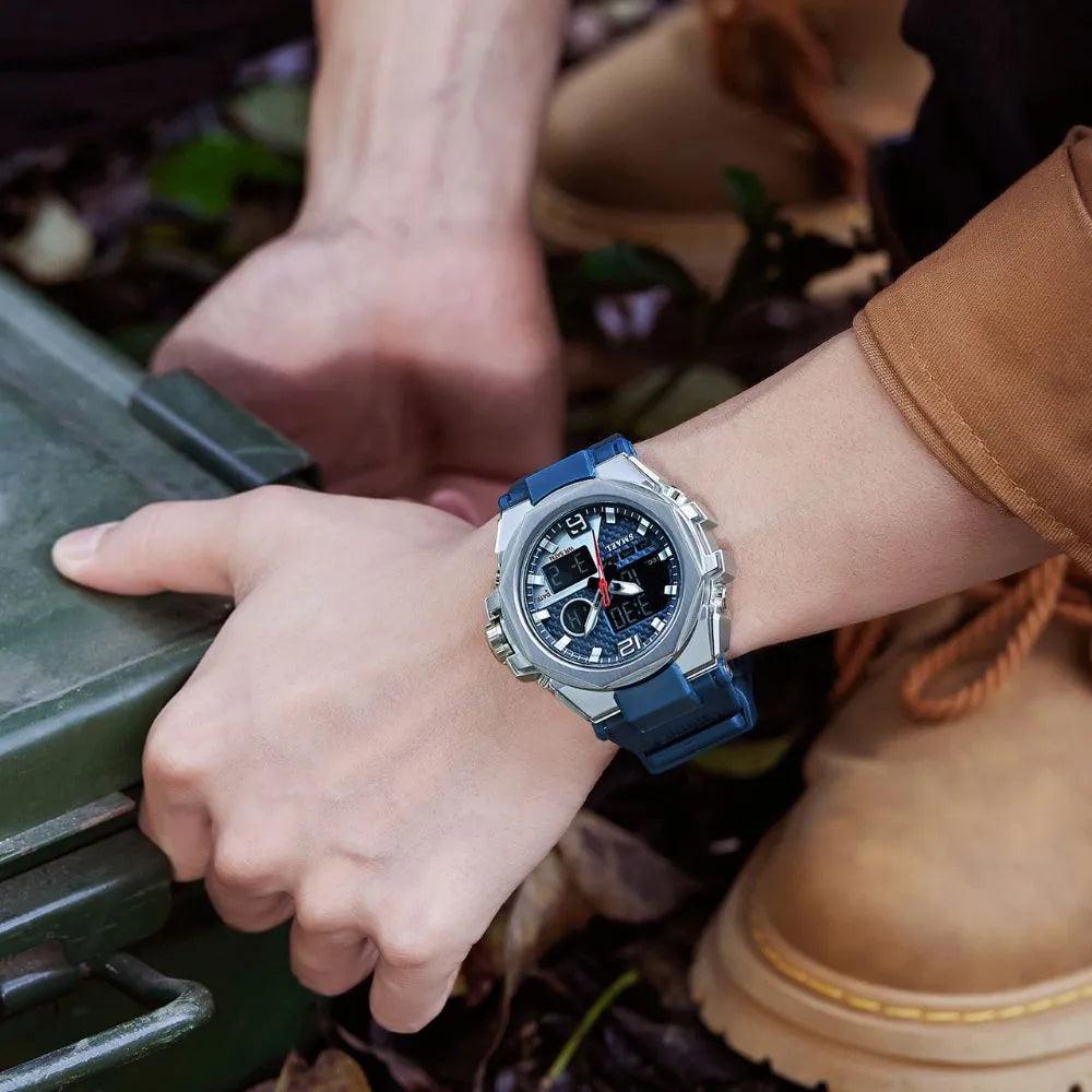 Smael 8103 Dual Time Watch - Silver - Smael South Africa