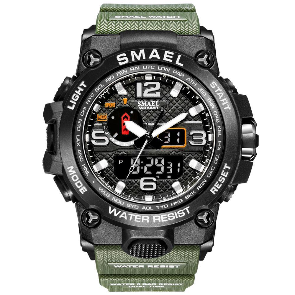 Smael 1545D Army Green Multifunctional Watch - Smael South Africa