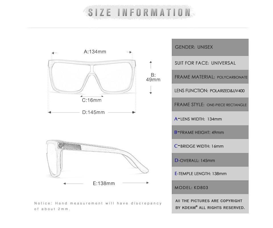 Kdeam KD803 C6 Polarized Sunglasses South Africa Fast Delivery